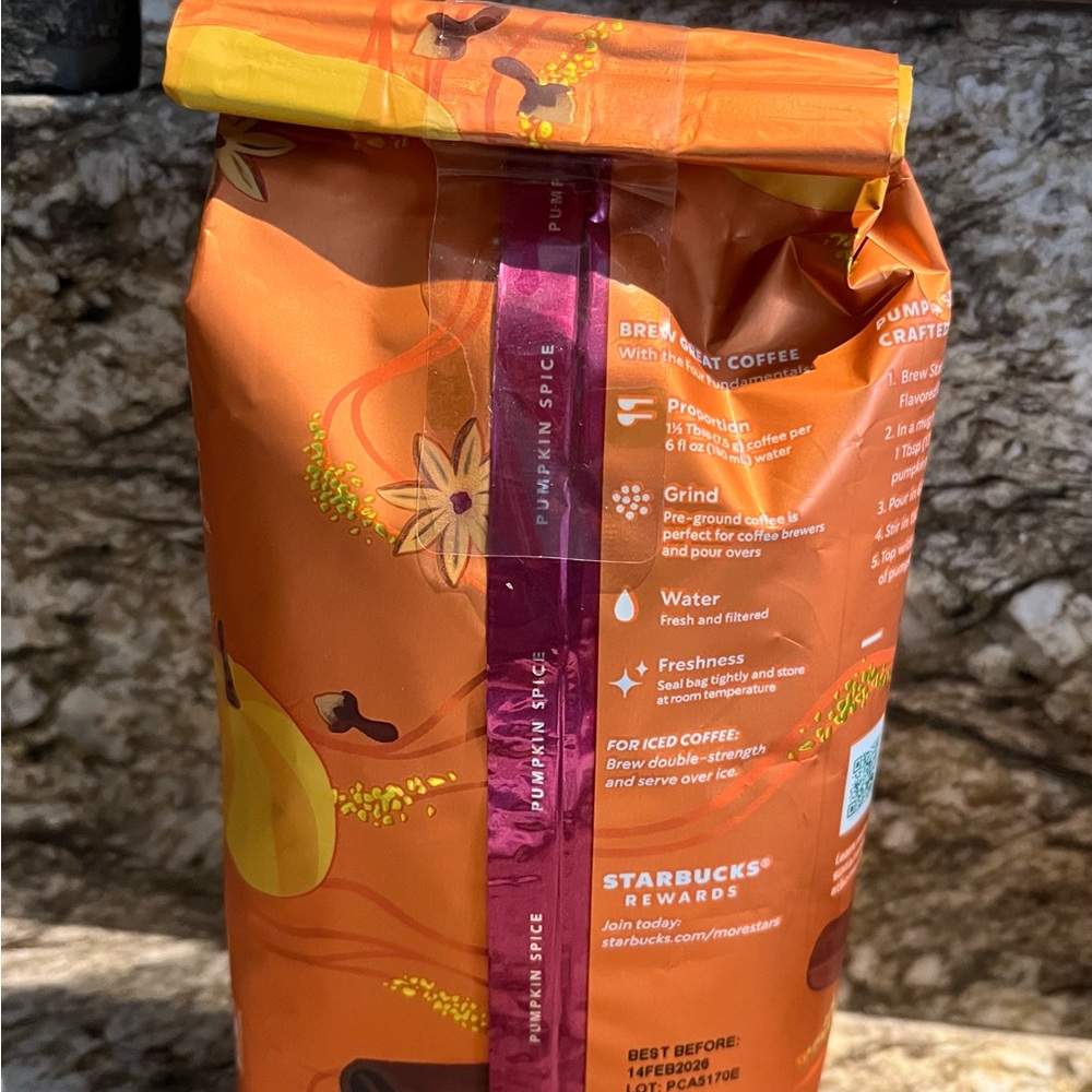 Starbucks Pumpkin Spice Ground Coffee | 11 oz | Limited Edition - Picture 5 of 9